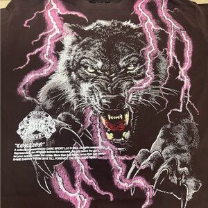 Darc Sport Black Wolf Graphic Short Sleeve Tee